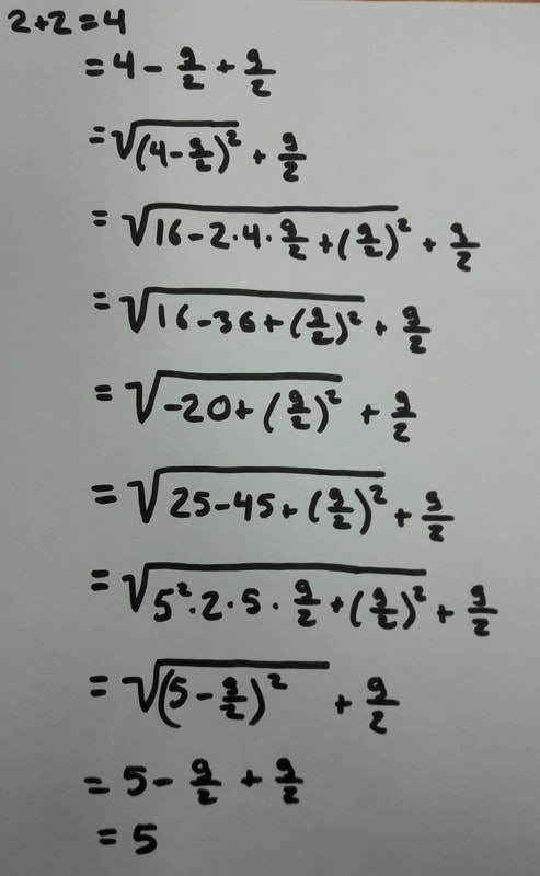 Proof of 2+2=5